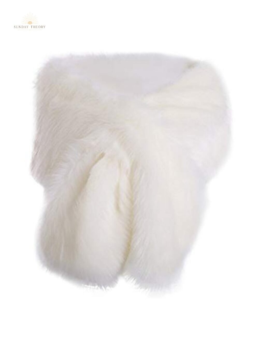 Women's Faux Fur Wrap Long Elastic Shawl Bolero Stole